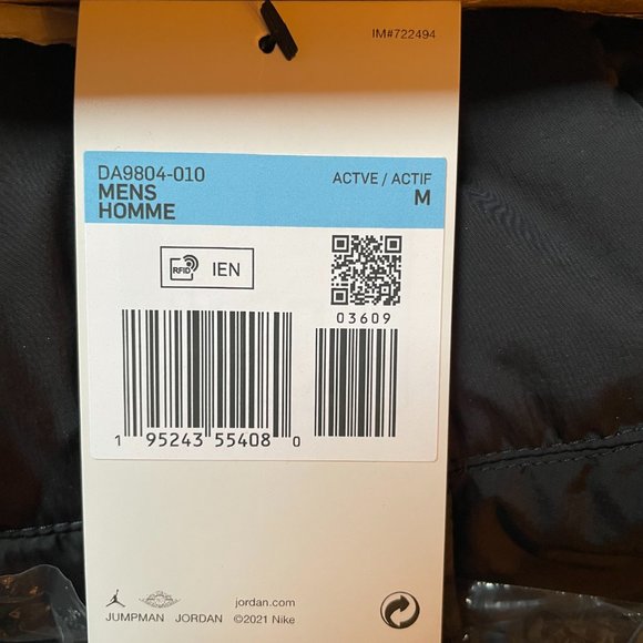 Nike Jordan Parka Men Winter Jacket - Picture 2 of 3